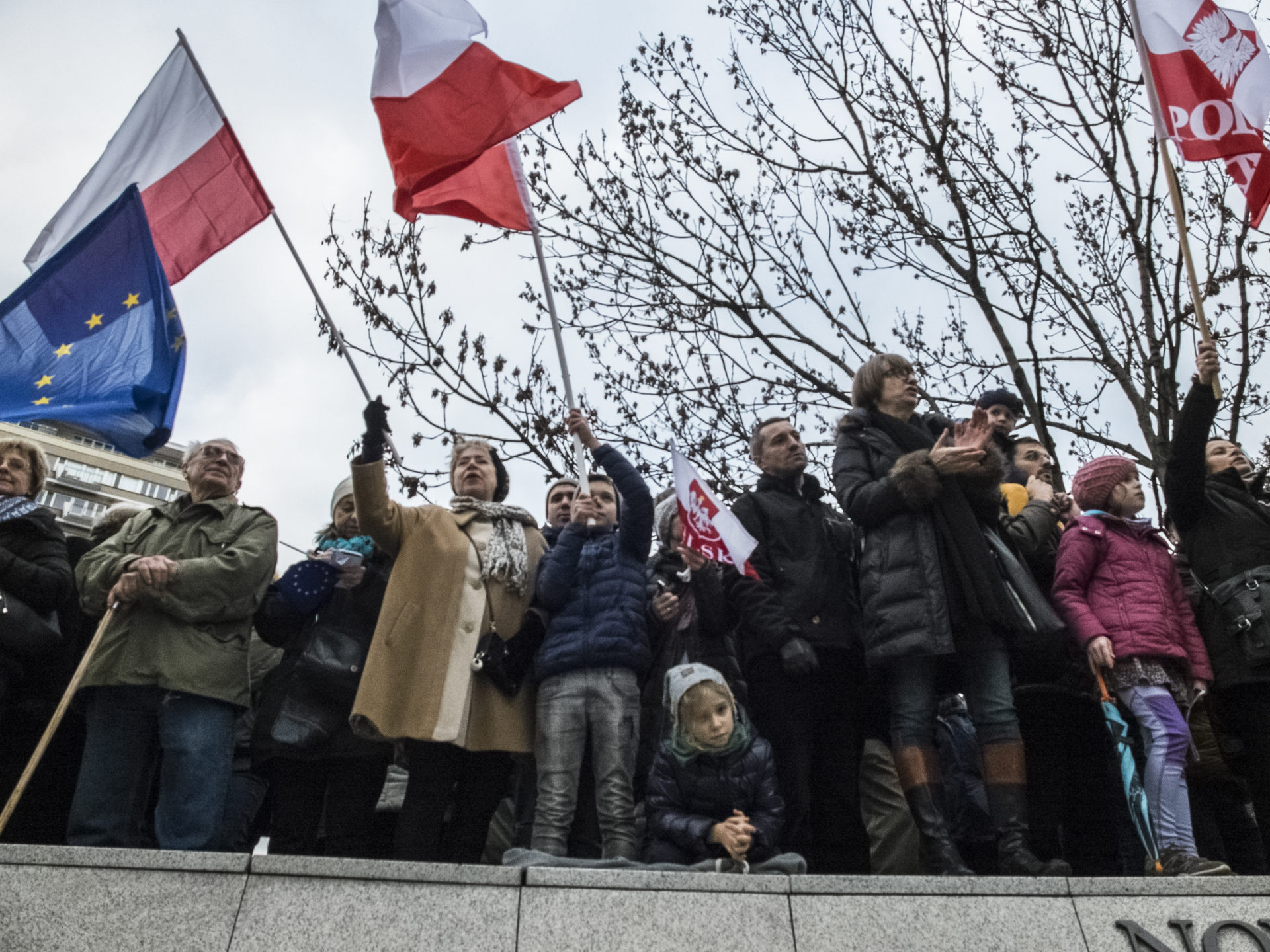 Demonstrations in Poland in 2015 by Committee for the Defense of Freedom.