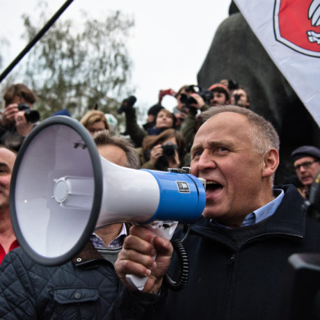 Opposition demonstrations in Minsk, Belarus in 2015.
