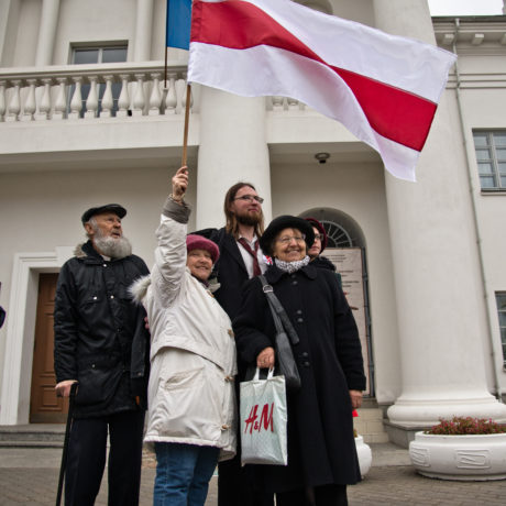 Opposition demonstrations in Minsk, Belarus in 2015.