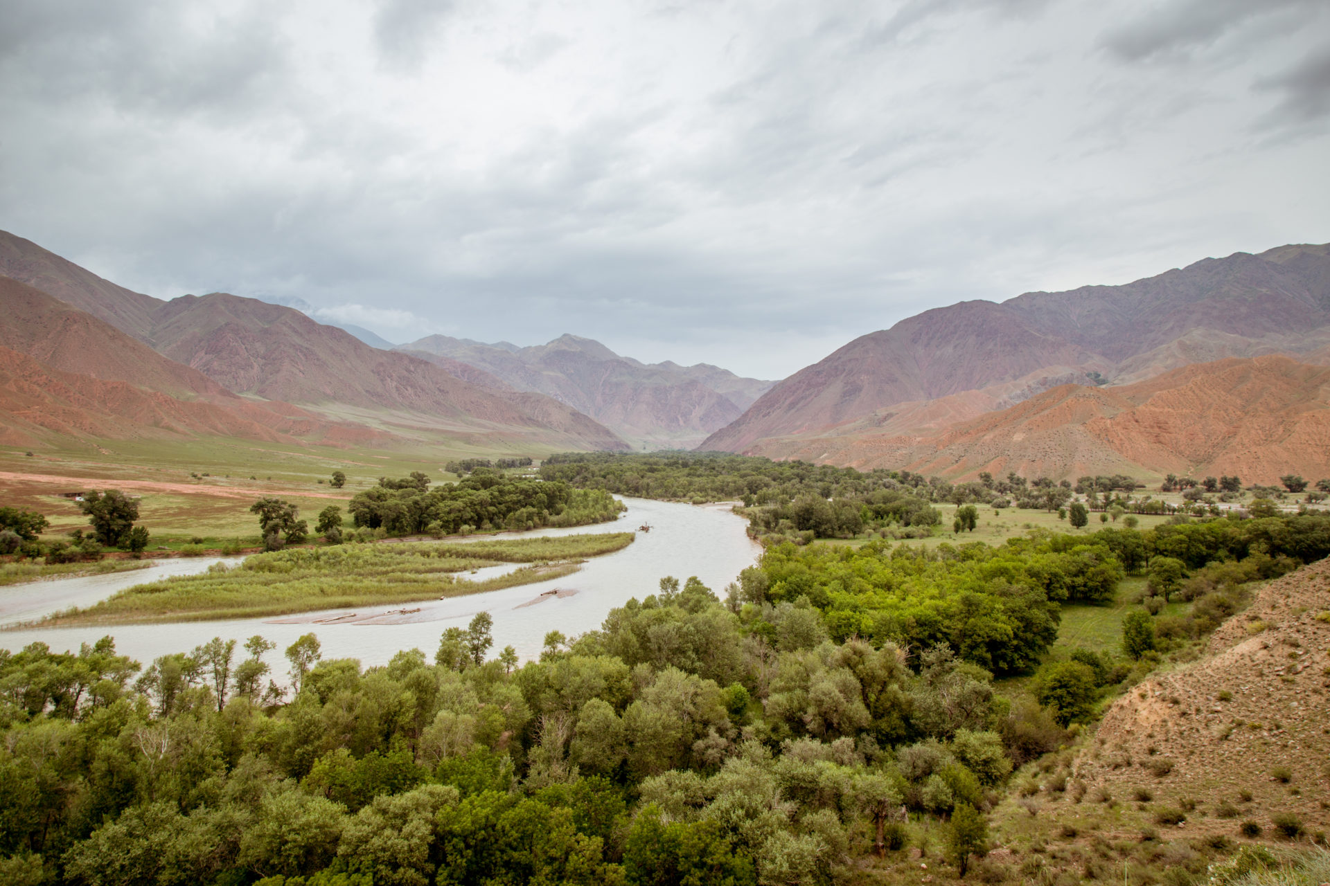 Natur i Kirgisistan.