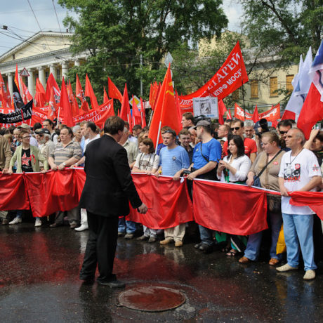 Thousands demonstrated against the Putin-regime in Moscow, Russia in 2012.