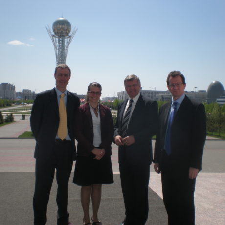 NHC og Oslosenteret på besøk i Astana i Kasakhstan mai 2010.