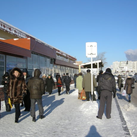 Astana, Kazakhstan in the winter.