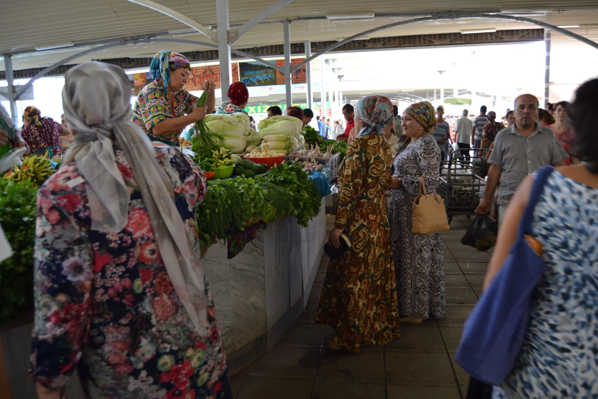 Market in Uzbekistan.