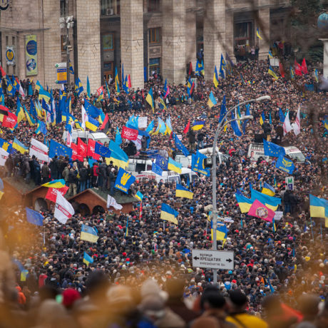 Euromaidan i Kiev, Ukraina.