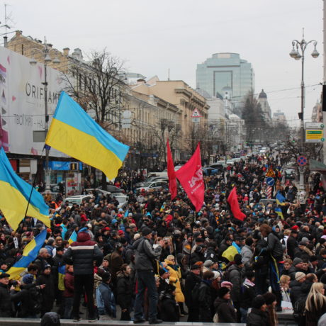 Euromaidan i Kiev, Ukraina.